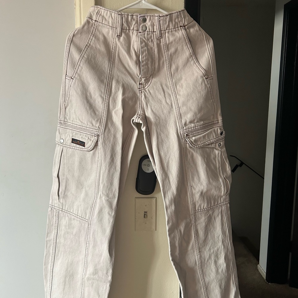 Beige Cargo Pants